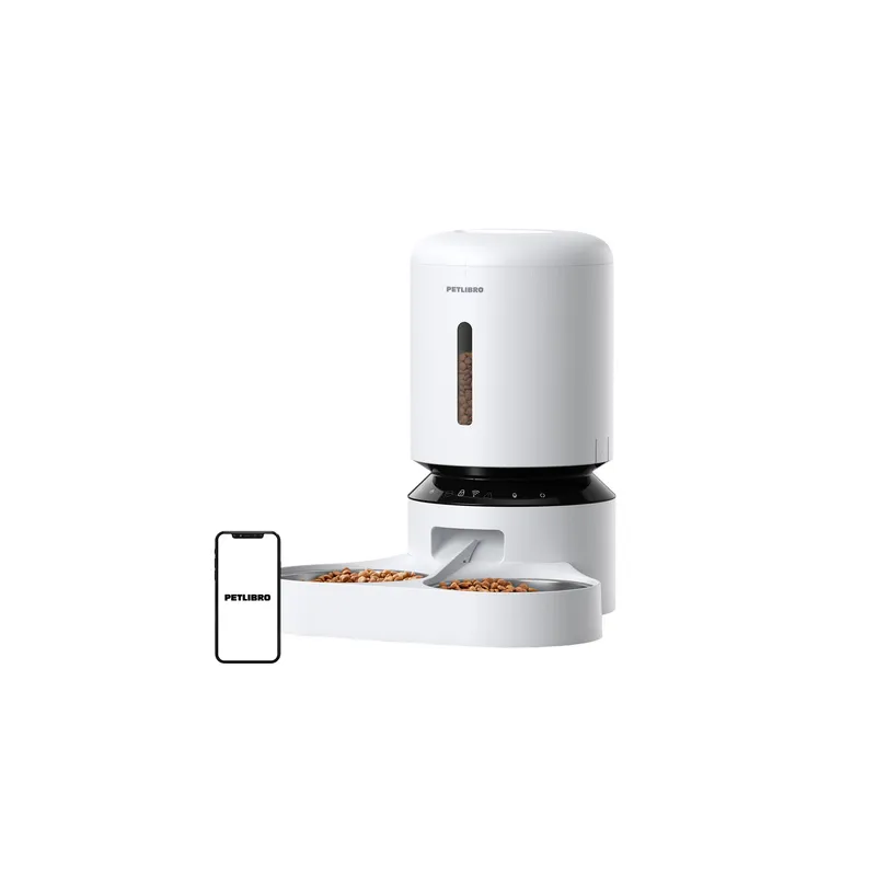 Petlibro Granary food dispenser with double bowl, Wifi, 5L(white)